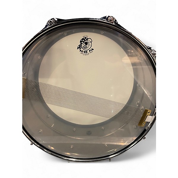 Used Pork Pie 14in BIG BLACK BOB 14' SNARE Black Chrome Drum