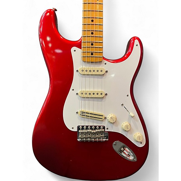 Used Fender 1957 American Vintage Hot Rod Stratocaster Candy Apple Red Solid Body Electric Guitar