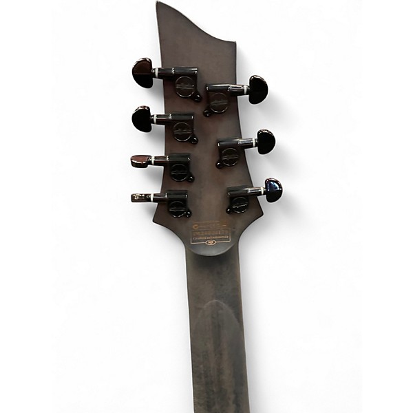 Used 2024 Schecter Guitar Research Omen Elite 7 Charcoal Solid Body Electric Guitar