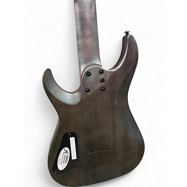 Used 2024 Schecter Guitar Research Omen Elite 7 Charcoal Solid Body Electric Guitar