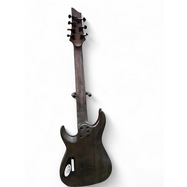 Used 2024 Schecter Guitar Research Omen Elite 7 Charcoal Solid Body Electric Guitar