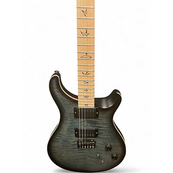 Used PRS DUSTY WARING CE24 Sapphire Blue Trans Solid Body Electric Guitar