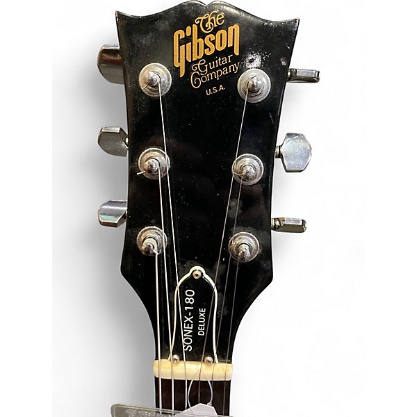 Vintage 1983 Gibson Sonex-180 Deluxe Ebony Solid Body Electric Guitar