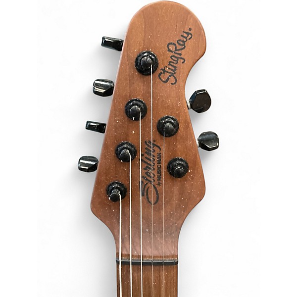 Used Sterling by Music Man Ryan "Fluff" Bruce Artist Series StingRay Amana Boat Blue Solid Body Electric Guitar