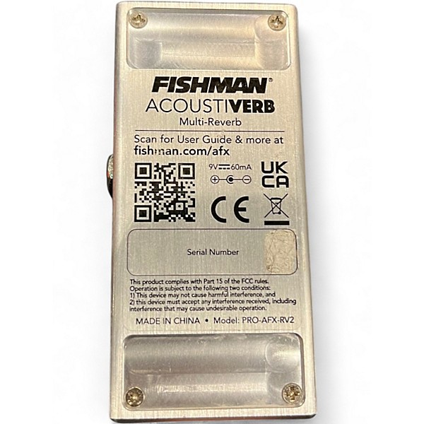 Used Fishman acoustiverb Effect Pedal