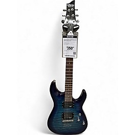 Used Schecter Guitar Research C-6 Plus Diamond Series Ocean Blue Burst Solid Body Electric Guitar