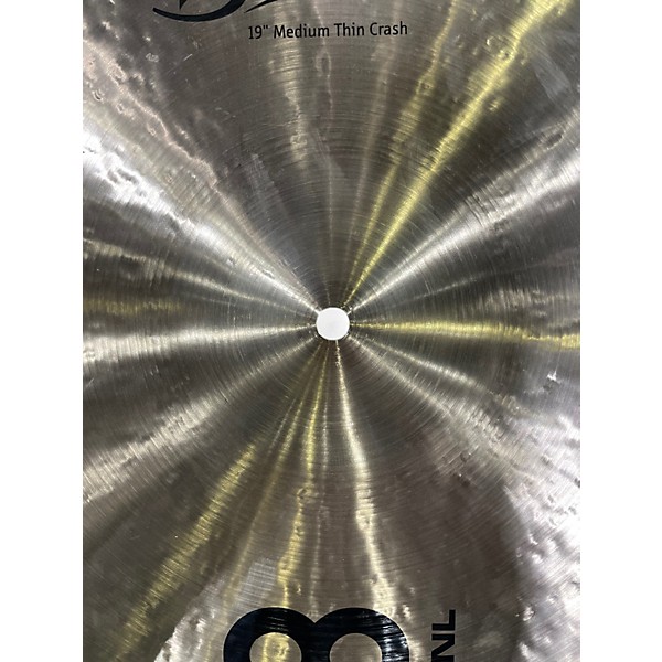 Used MEINL 19in Byzance Medium Thin Crash Brilliant Cymbal