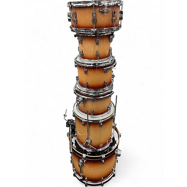 Used Ludwig 6 Piece ELEMENT 2 Color BURST Drum Kit