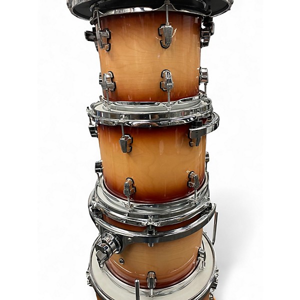 Used Ludwig 6 Piece ELEMENT 2 Color BURST Drum Kit