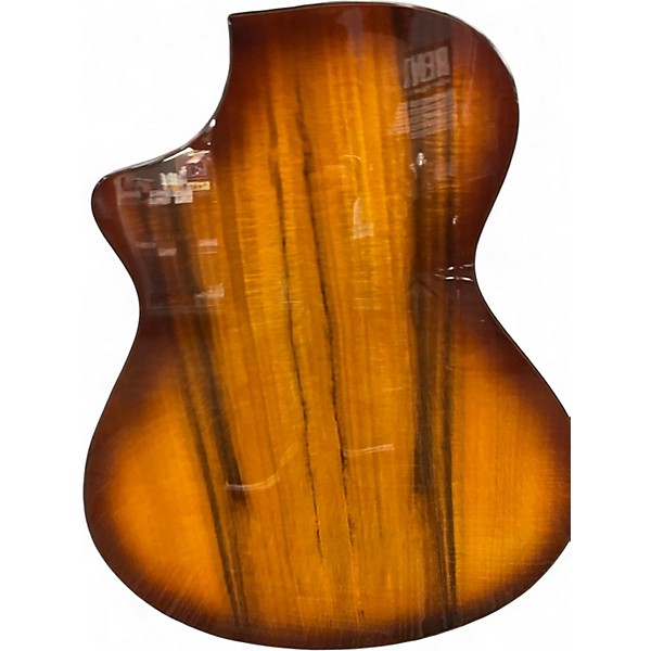 Used Breedlove Pursuit Concert EXS-TECE Tobacco Edgeburst Acoustic Electric Guitar