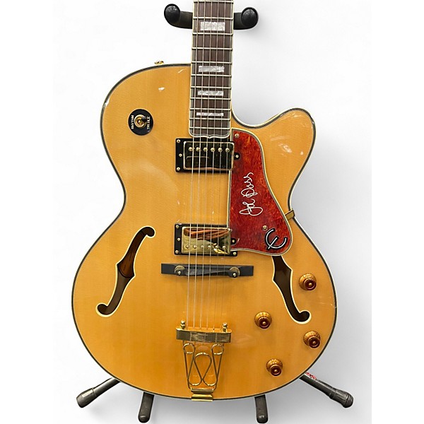 Used Epiphone Emperor II Joe Pass Signature Antique Natural Hollow Body Electric Guitar