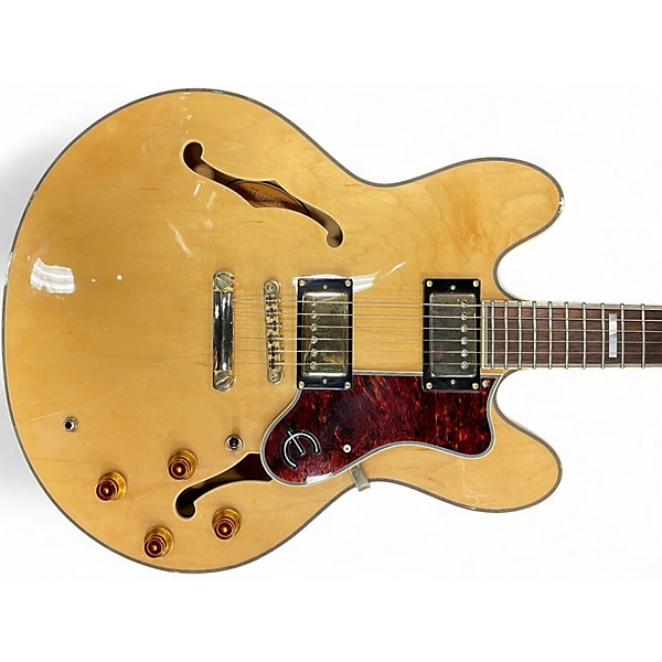 Used Epiphone Sheraton II Natural Hollow Body Electric Guitar