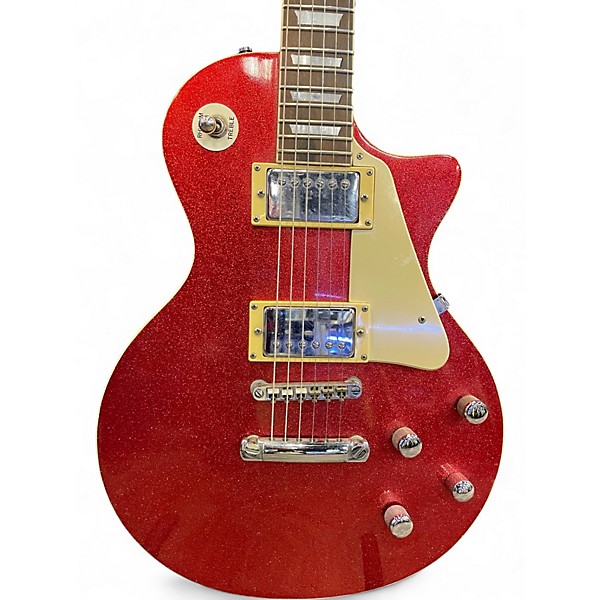 Used Samick Artist Series Edition LP Style Red Sparkle Solid Body Electric Guitar