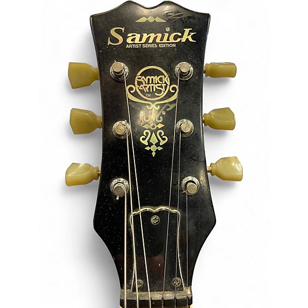 Used Samick Artist Series Edition LP Style Red Sparkle Solid Body Electric Guitar