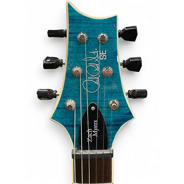 Used PRS Zach Myers Signature SE Trans Blue Solid Body Electric Guitar