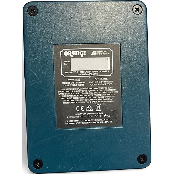 Used Orange Amplifiers FUR COAT Effect Pedal