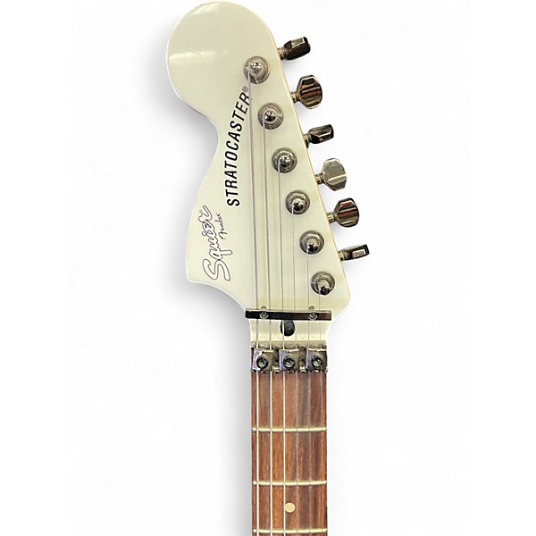 Used Squier Contemporary Stratocaster Classic White Solid Body Electric Guitar