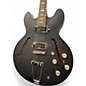 Used Epiphone CASINO WORN Flat Black Hollow Body Electric Guitar