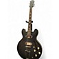 Used Epiphone CASINO WORN Flat Black Hollow Body Electric Guitar