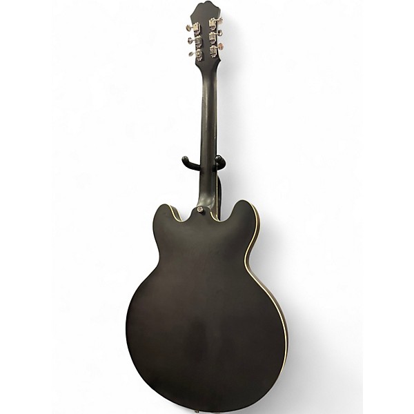 Used Epiphone CASINO WORN Flat Black Hollow Body Electric Guitar