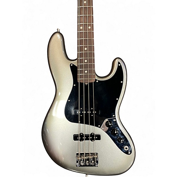 Used Fender American Professional II Jazz Bass Silver Electric Bass Guitar