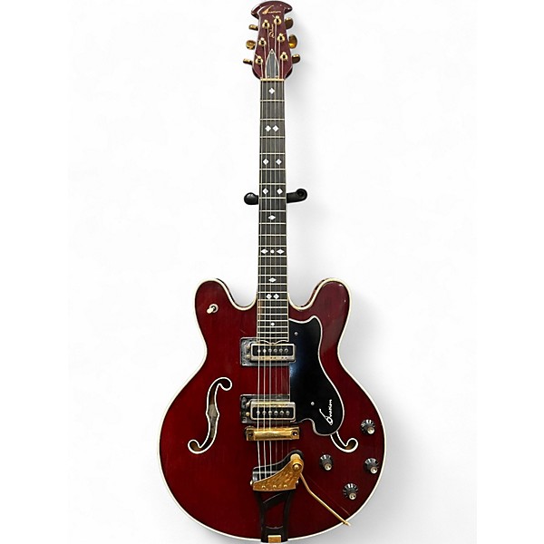 Vintage 1960s Ovation hurricane Cherry Hollow Body Electric Guitar