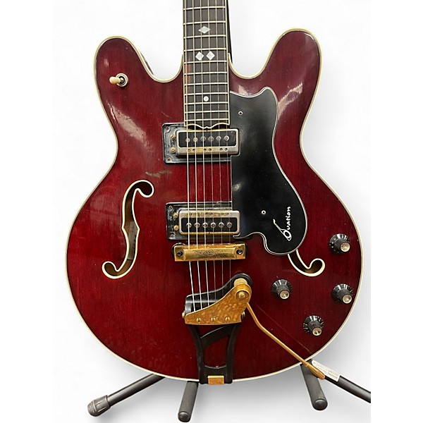 Vintage 1960s Ovation hurricane Cherry Hollow Body Electric Guitar