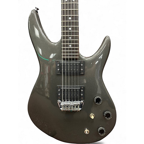 Vintage 1980s Peavey milestone 12 Silver Solid Body Electric Guitar