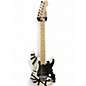 Used EVH Striped Series White with Black Stripes Solid Body Electric Guitar thumbnail