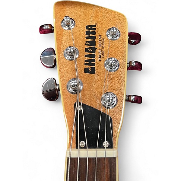 Used Chiquita TRAVEL GUITAR Natural Solid Body Electric Guitar