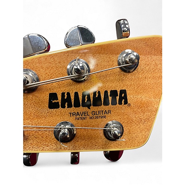 Used Chiquita TRAVEL GUITAR Natural Solid Body Electric Guitar