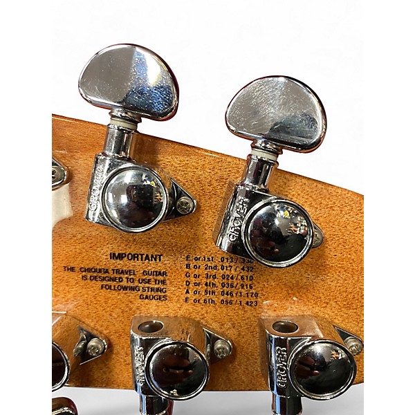 Used Chiquita TRAVEL GUITAR Natural Solid Body Electric Guitar