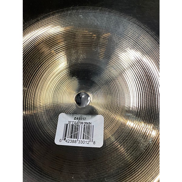 Used Zildjian 20in z custom crash crash Cymbal