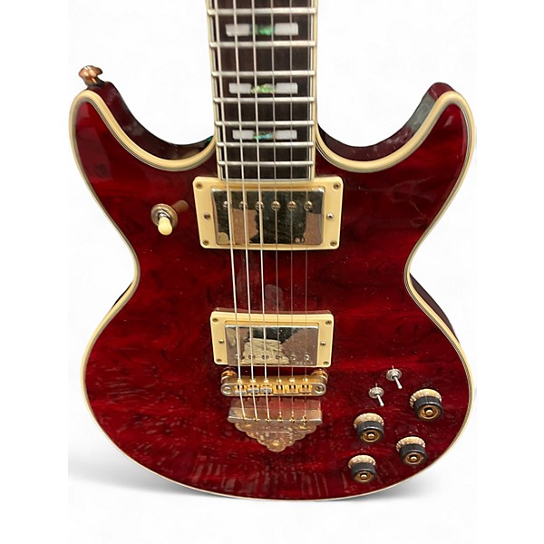 Used Ibanez AR325 Art Series Trans Red Solid Body Electric Guitar