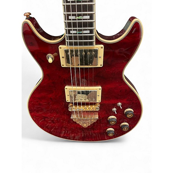 Used Ibanez AR325 Art Series Trans Red Solid Body Electric Guitar