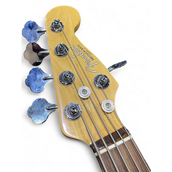 Used Fender American Standard Precision Bass V Olympic White Electric Bass Guitar