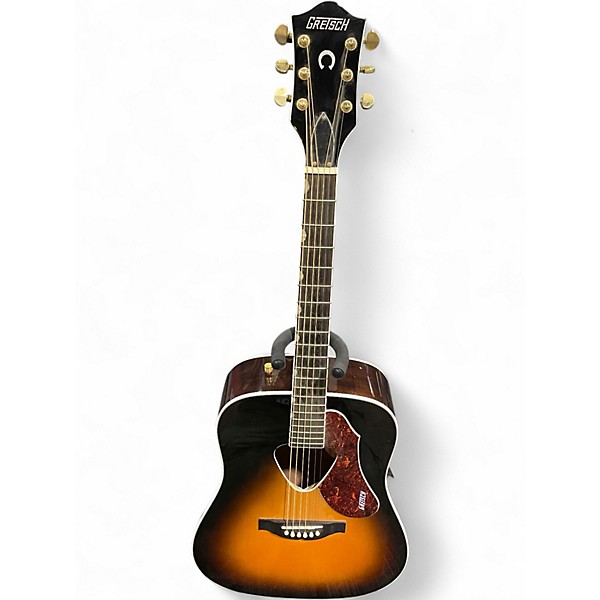 Used Gretsch Guitars G5024E Rancher 2 Color Sunburst Acoustic Electric Guitar