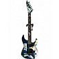 Used ESP LTD Kirk Hammett Signature White Zombie BLUE Solid Body Electric Guitar thumbnail