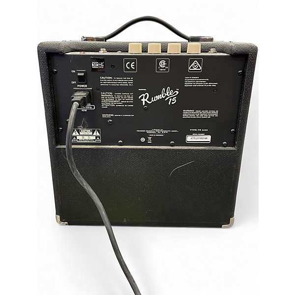 Used Fender Rumble 15 15W 1X8 Bass Combo Amp