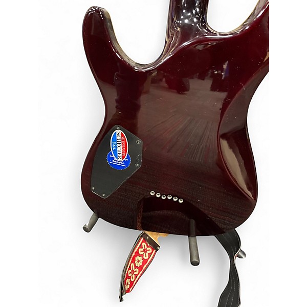 Used Schecter Guitar Research C1 Plus Trans Crimson Red Solid Body Electric Guitar