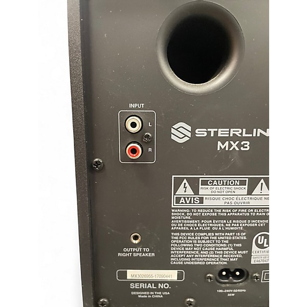 Used Sterling Audio MX3 Pair Powered Monitor
