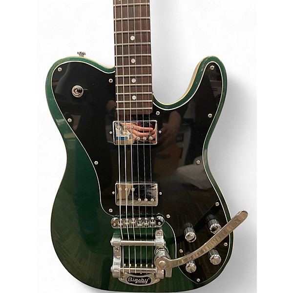 Used 2020 Schecter Guitar Research PT FASTBACK II B Emerald Green Solid Body Electric Guitar