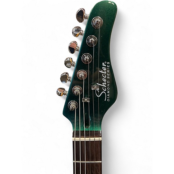 Used 2020 Schecter Guitar Research PT FASTBACK II B Emerald Green Solid Body Electric Guitar