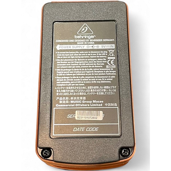 Used Behringer UT300 Ultra Tremolo Effect Pedal