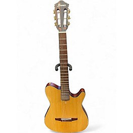 Used Ibanez FRH10N Natural Classical Acoustic Electric Guitar