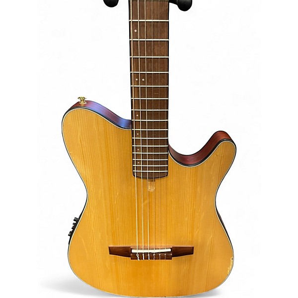 Used Ibanez FRH10N Natural Classical Acoustic Electric Guitar