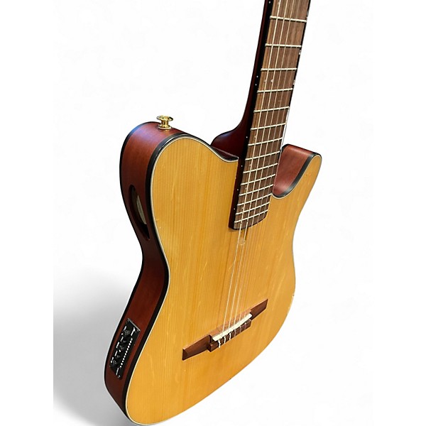 Used Ibanez FRH10N Natural Classical Acoustic Electric Guitar