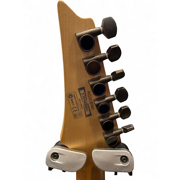 Used Ibanez RG3EXFM1 Trans Black Solid Body Electric Guitar