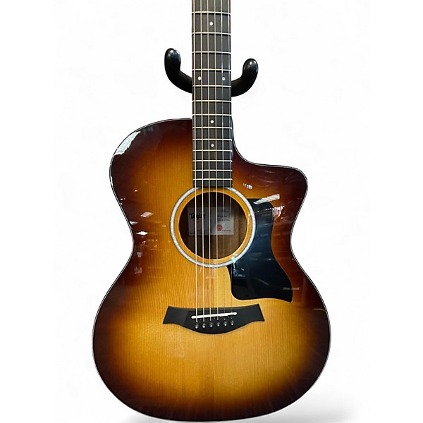 Used Taylor 214CE Koa 2 Tone Sunburst Acoustic Electric Guitar