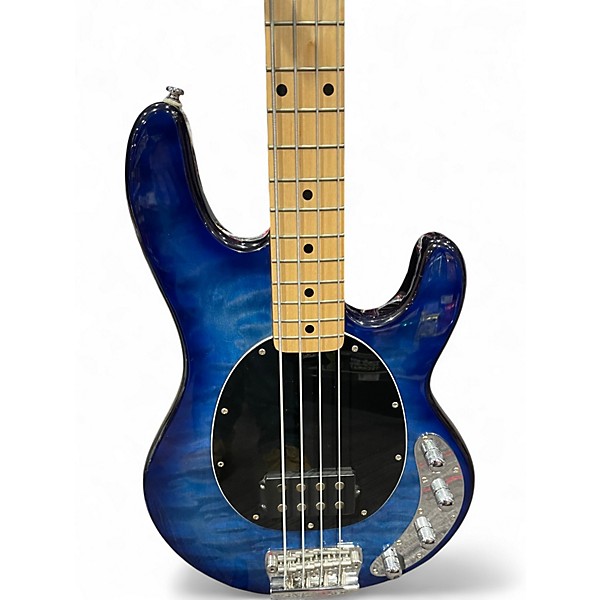 Used Sterling by Music Man Ray34 Blue Burst Electric Bass Guitar
